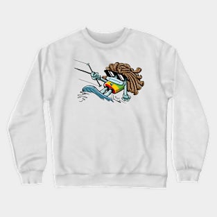 Robo Rasta Kiteboarder Crewneck Sweatshirt